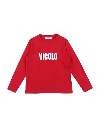 VICOLO T-shirt GIRL Red 93% Cotton, 7% Elastane