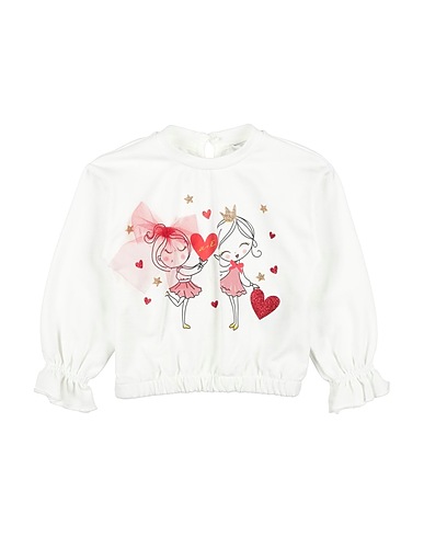 U+É TOPS & TEES White 94% Cotton, 6% Elastane