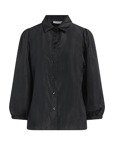 CARACTÈRE Camisas y blusas lisas Negro 100% Poliéster