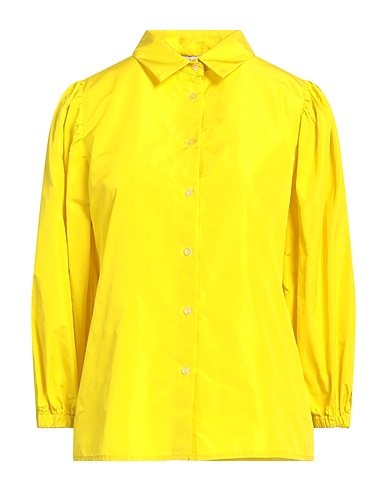 CARACTÈRE Solid colour shirts & blouses Yellow 100% Polyester