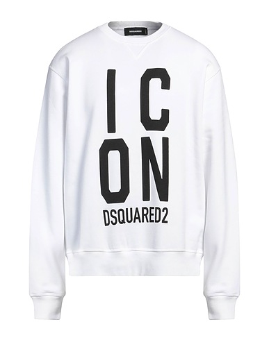 DSQUARED2 Sudadera Blanco 100% Algodón, Elastán
