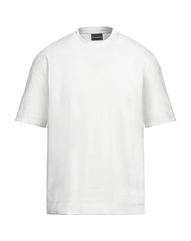 EMPORIO ARMANI Basic T-Shirt Weiß 100% Baumwolle