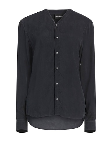 EMPORIO ARMANI Solid colour shirts & blouses Charcoal 100% Cupro