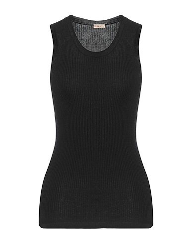 HIRA Canotta Nero 70% Viscosa, 30% Poliestere