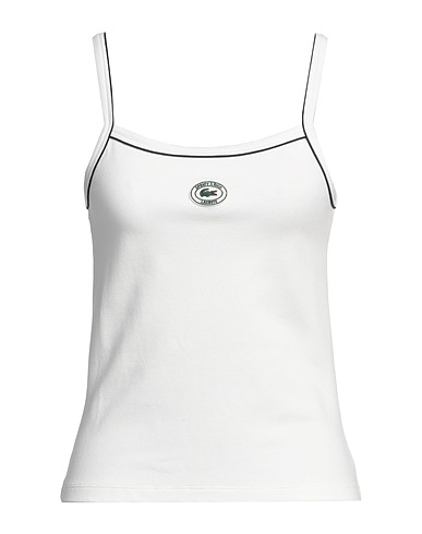 LACOSTE x SPORTY & RICH Vest White 94% Cotton, 6% Elastane