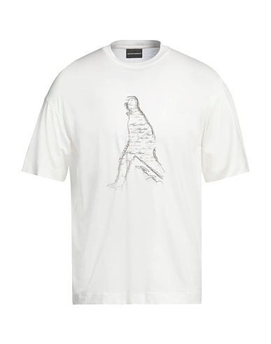 EMPORIO ARMANI Ｔシャツ ホワイト テンセル 70% / コットン 30%