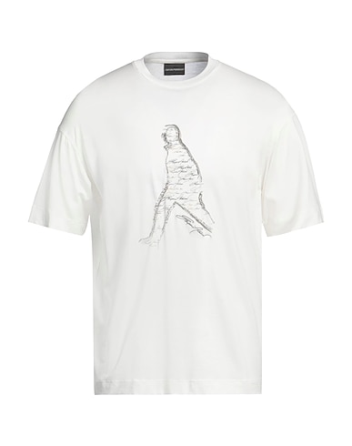 EMPORIO ARMANI T-shirt BIANCO 70% Lyocell, 30% Cotton