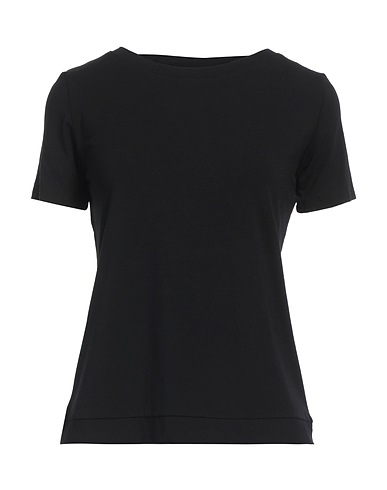 ARCHIVIO B Basic T-Shirt Black 96% Viscose, 4% Elastane