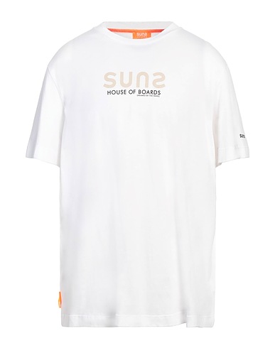 SUNS BOARDS T-shirt White 100% Cotton