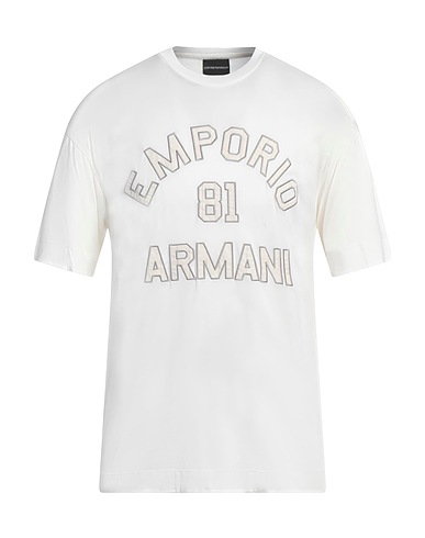 EMPORIO ARMANI T-shirt Bianco 70% Lyocell, 30% Cotone