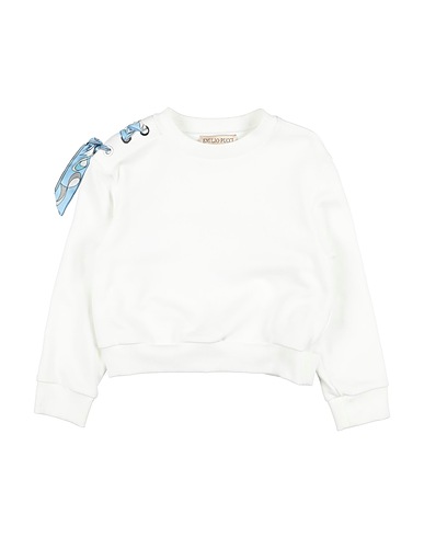 PUCCI Felpa Bianco 100% Cotone, Viscosa