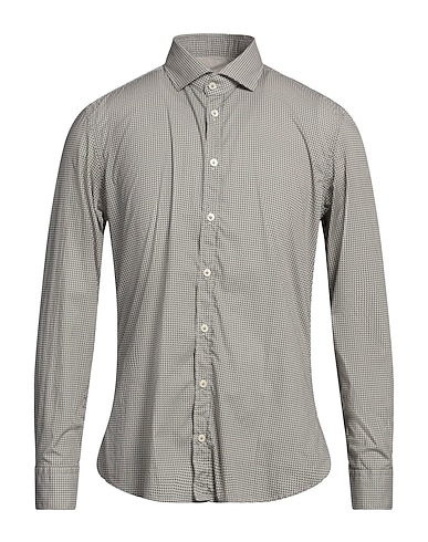 BASTONCINO Patterned shirt Brown 100% Cotton