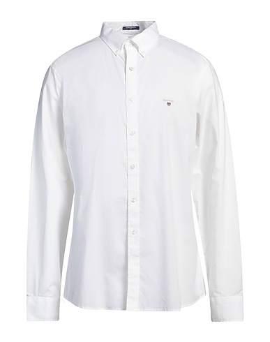 GANT Solid colour shirt White 100% Cotton