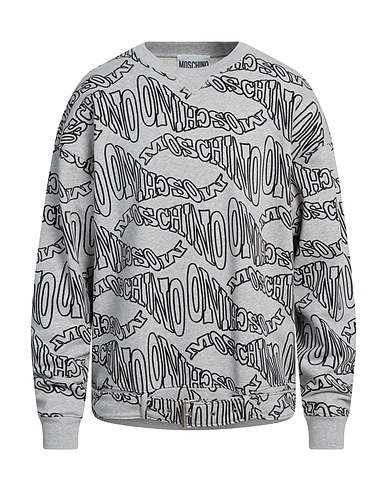 MOSCHINO Felpa Grigio chiaro 100% Cotone