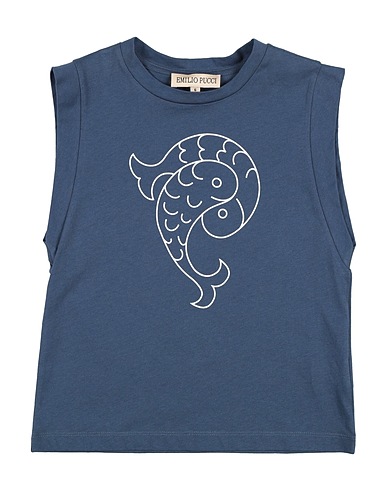 PUCCI T-shirt Navy blue 100% Cotton