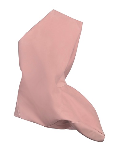 RICK OWENS One-shoulder top Antique rose 100% Cow leather