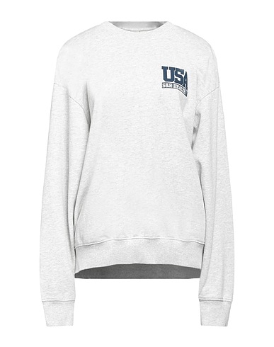 SPORTY & RICH Sweatshirt Light grey 97% Cotton, 3% Polyester