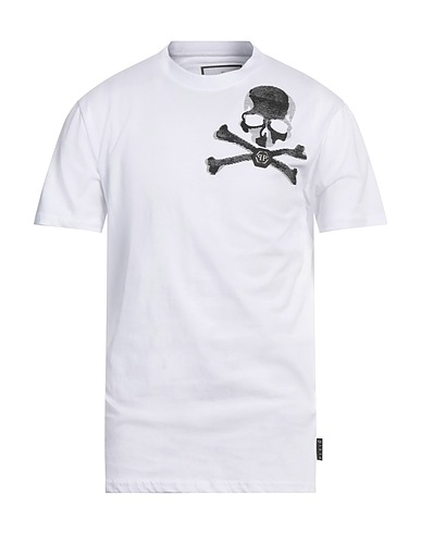 PHILIPP PLEIN T-shirt White 100% Cotton, Polyester