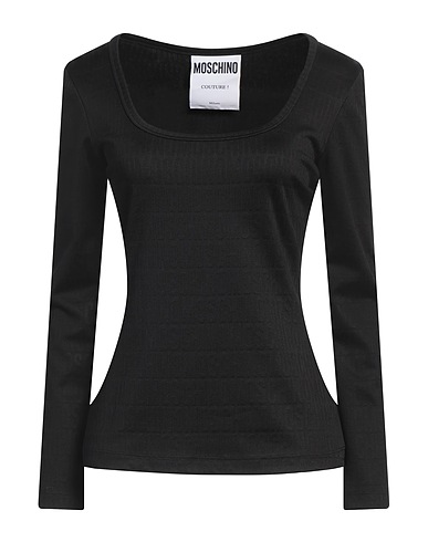 MOSCHINO T-shirt COUTURE Black 52% Polyamide, 44% Viscose, 4% Elastane
