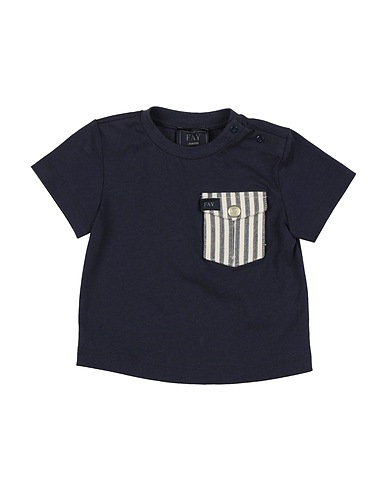 FAY T-shirt Blu notte 100% Cotone