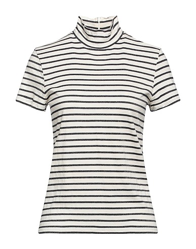 MARELLA SPORT T-shirt Ivory 64% Cotton, 24% Viscose, 6% Metallic fiber, 6% Polyamide