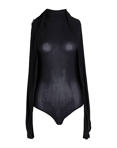 ALAÏA TOPWEAR Black 96% Viscose, 4% Elastane