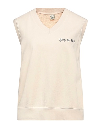 SPORTY & RICH Sweatshirt Beige 100% Cotton