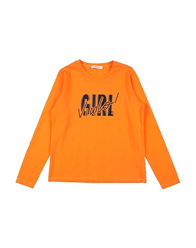 VICOLO T-shirt Orange 93% Cotton, 7% Elastane