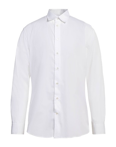 EMPORIO ARMANI Solid colour shirt White 100% Cotton