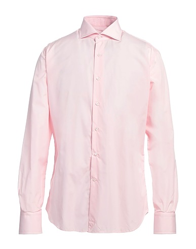 ALESSANDRO GHERARDI Einfarbiges Hemd Rosa 100% Baumwolle