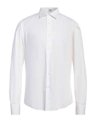 ALESSANDRO GHERARDI Solid colour shirt White 100% Cotton