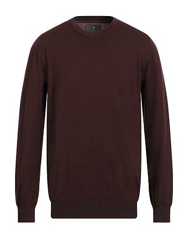 LIU •JO MAN Sweater Dark brown 38% Cotton, 27% Wool, 20% Polyamide, 15% Polyester