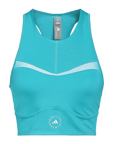 ADIDAS by STELLA McCARTNEY Top Turquoise 79% Recycled polyester, 21% Recycled elastane