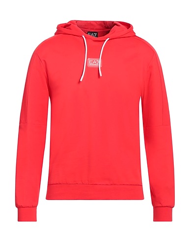 EA7 Hooded track jacket  Red 100% Cotton