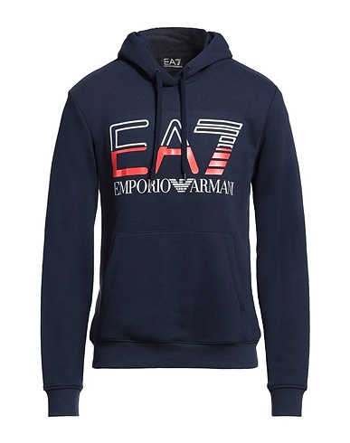 EA7 Hooded sweatshirt Navy 68% Cotton, 32% Polyester, Elastane