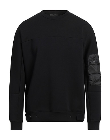 EMPORIO ARMANI Felpa Nero 76% Cotone, 18% Poliestere, 6% Elastan, Poliammide, Poliuretano