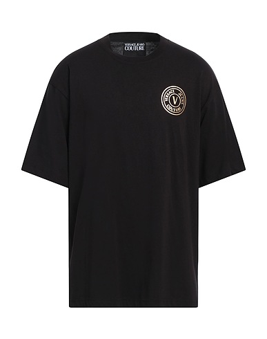 VERSACE JEANS COUTURE T-shirt Black 100% Cotton