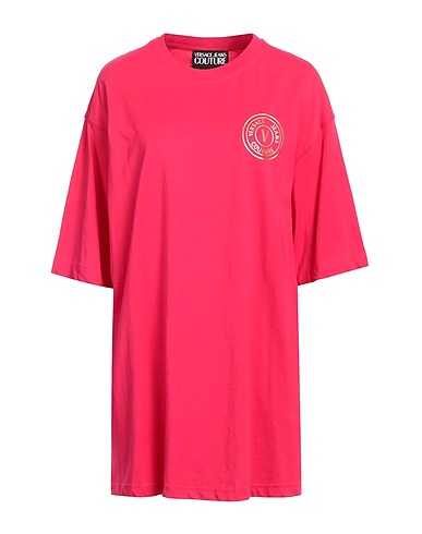 VERSACE JEANS COUTURE T-shirt Magenta 100% Cotton