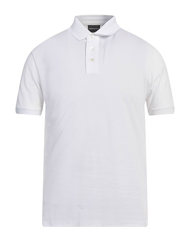 EMPORIO ARMANI Polo shirt White 100% Cotton