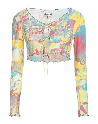 GANNI Top Yellow 92% Recycled lyocell, 8% Elastane