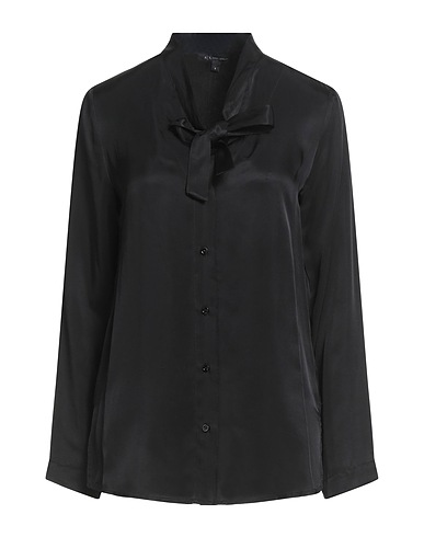 ARMANI EXCHANGE Solid colour shirts & blouses Black 100% Viscose