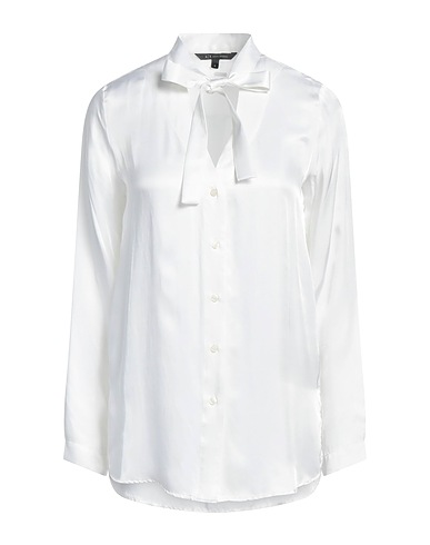 ARMANI EXCHANGE Solid color shirts & blouses White 100% Viscose