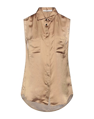 OLIVIER THEYSKENS Solid color shirts & blouses Sand 74% Viscose, 26% Silk