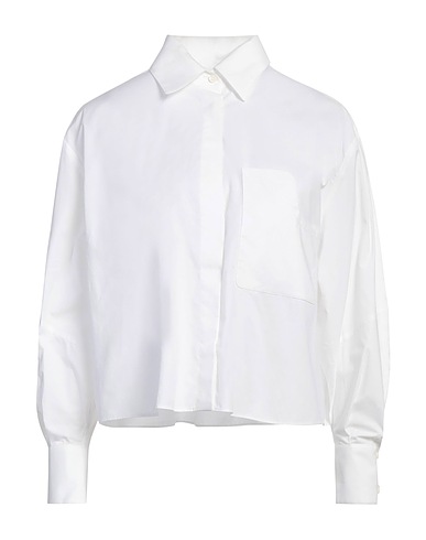 CUANTICO Camicie e bluse tinta unita Bianco 100% Cotone