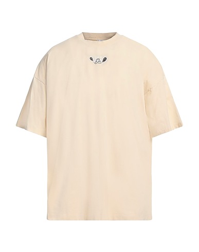 OFF-WHITE™ Basic T-shirt Beige 100% Cotton, Elastane, Polyester