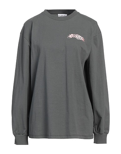 GANNI Oversize-T-Shirt Lead 50% Organic cotton, 50% Recycled cotton