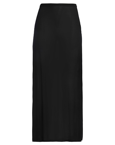 RABANNE Long skirt Black 90% Cupro, 10% Elastane