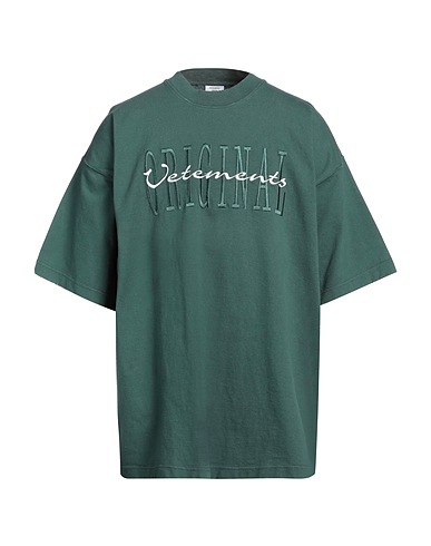 VETEMENTS Oversize-T-Shirt Dunkelgrün 100% Baumwolle