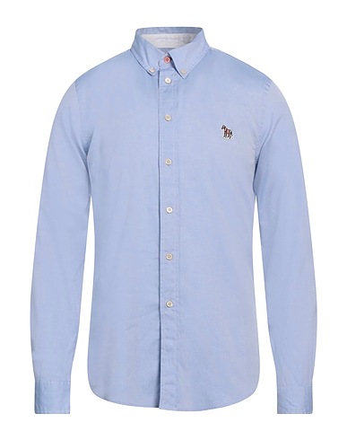 PS PAUL SMITH Shirts Light blue 100% Organic cotton