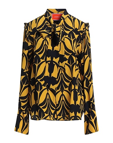LA DOUBLE J Floral shirts & blouses Yellow 100% Silk